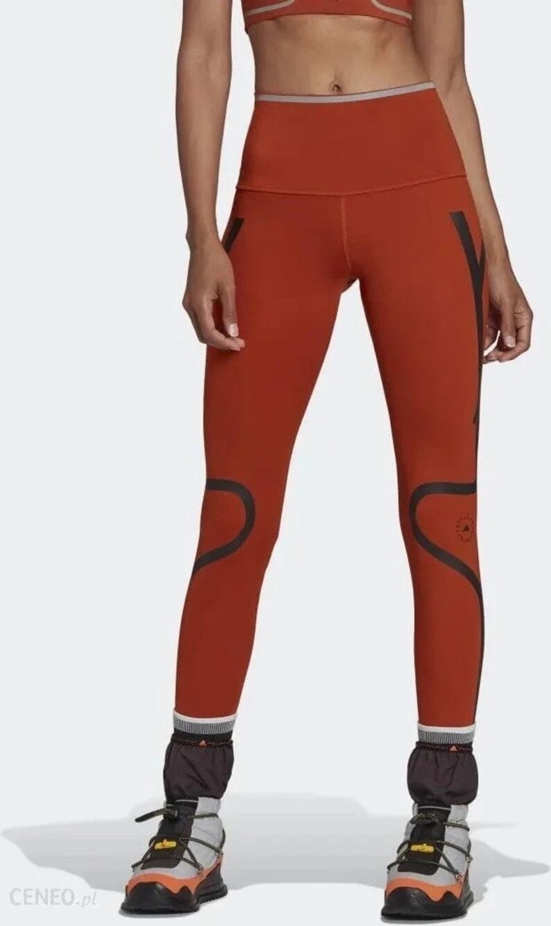 adidas by Stella McCartney TRUEPACE Burnt Brick Running Leggings Small